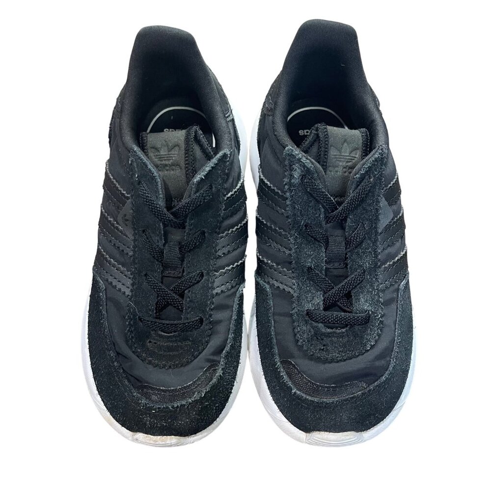 Adidas‎ Retropy F2 Sneakers Unisex Toddler Size 10 Black Uniform Shoes Slip On